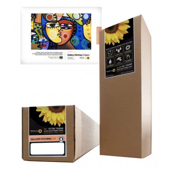 PermaJet Gallery Etching 310gsm 17inch x 15m Inkjet Paper Roll PJ60357